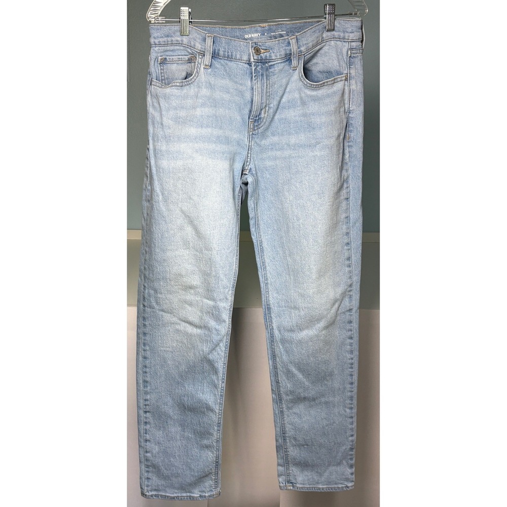 Old Navy 8 Wow Boyfriend Jeans Women Light Blue Excellent Mid-Rise Relaxed Fit
